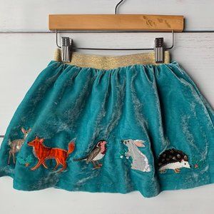 Velvet Sequined Applique skirt - Mini Boden sz3/4